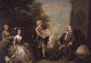 William Hogarth Veteran family oil painting reproduction
